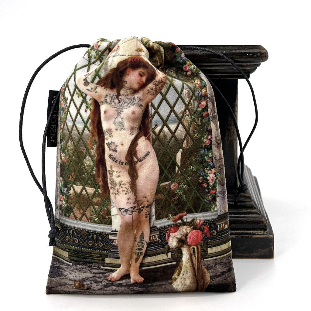 Saint Sebastian Tarot Drawstring Bag by Voglio Bene