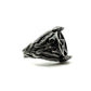 Medusa Pentacle Ring in Sterling Silver