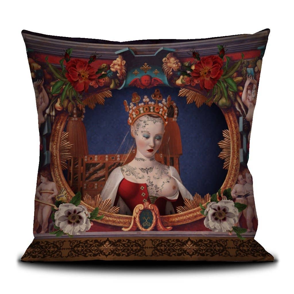 Cosmic Girl Velvet Pillow by Voglio Bene