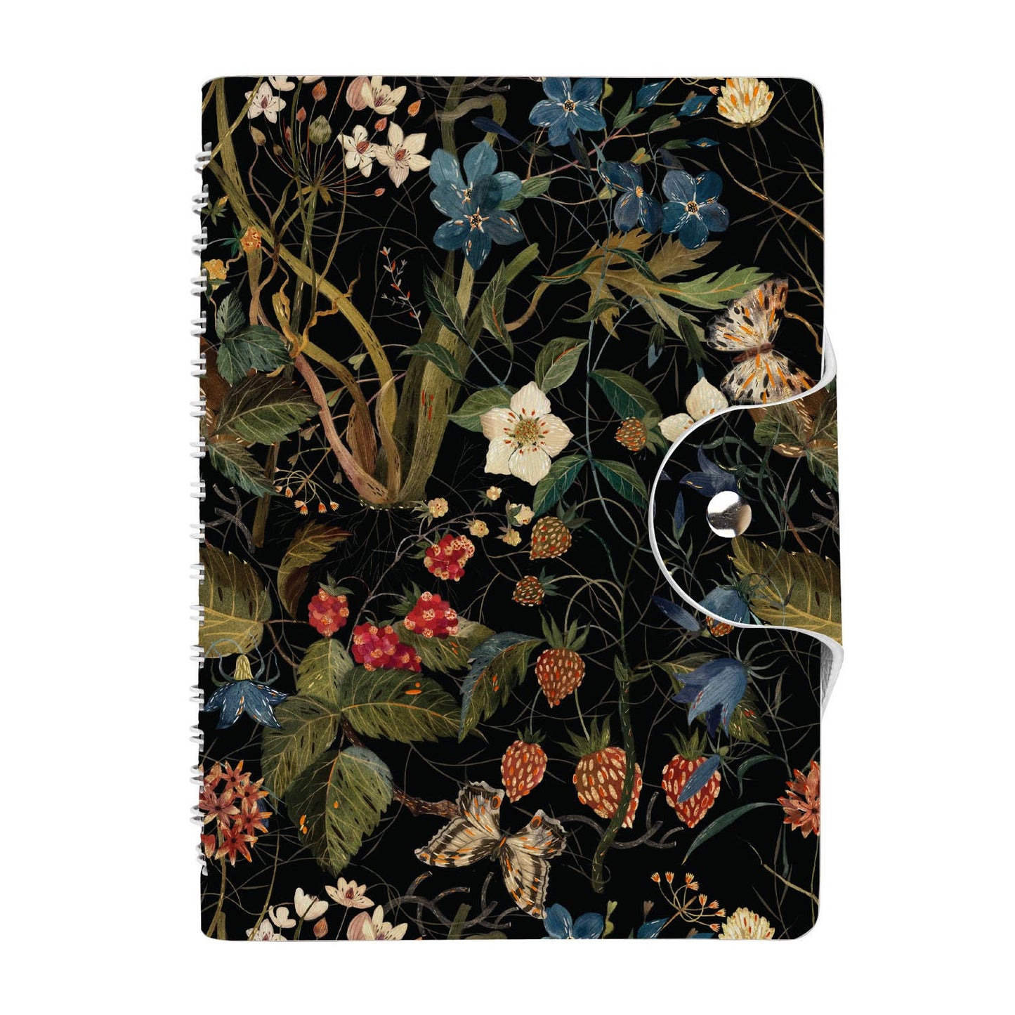 Forest Flowers Snap Close Diary