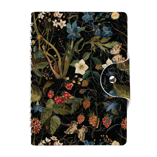 Forest Flowers Snap Close Diary