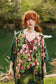The Daydreamer Goddess Duster Kimono w/ Roses & Rabbits