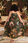 Labour of Love Bohéme Maxi Slip Dress w/ florals & violin