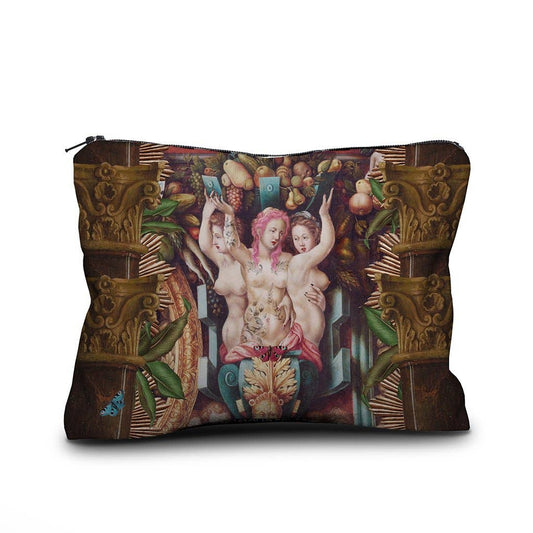 The Cosmic Royal Girl Velvet Pouch by Voglio Bene