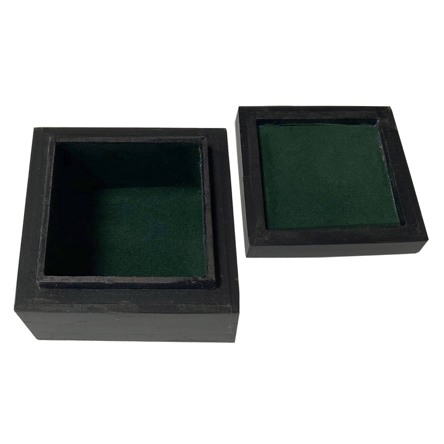 Black Horn Box with Printed Skull