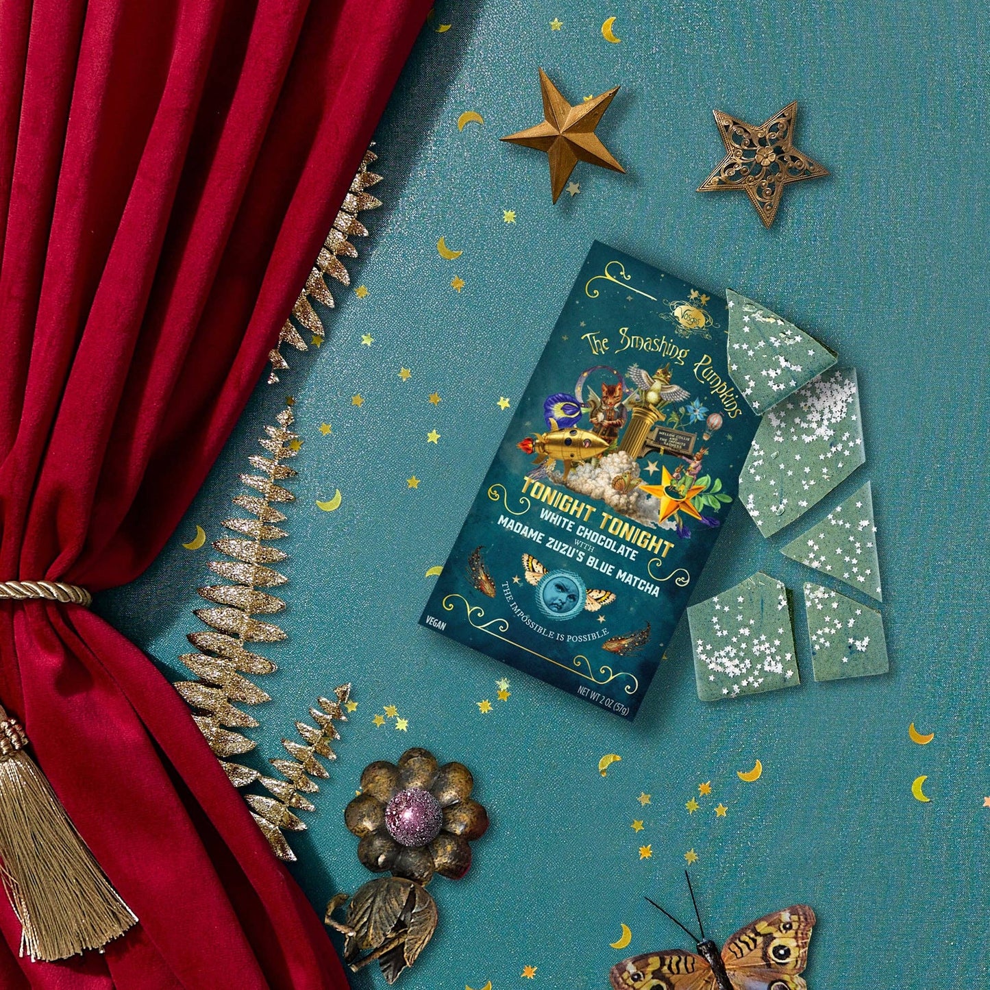 Smashing Pumpkins x Vosges Matcha White Chocolate Bar