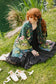 The Daydreamer Matinée Duster Kimono w/ Roses & Rabbits