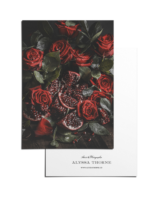 Flowers From The Underworld - 5 X 7 Postcard Print by Alyssa Thorne