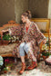 Art of Life Kimono w/ Flower Palette Print