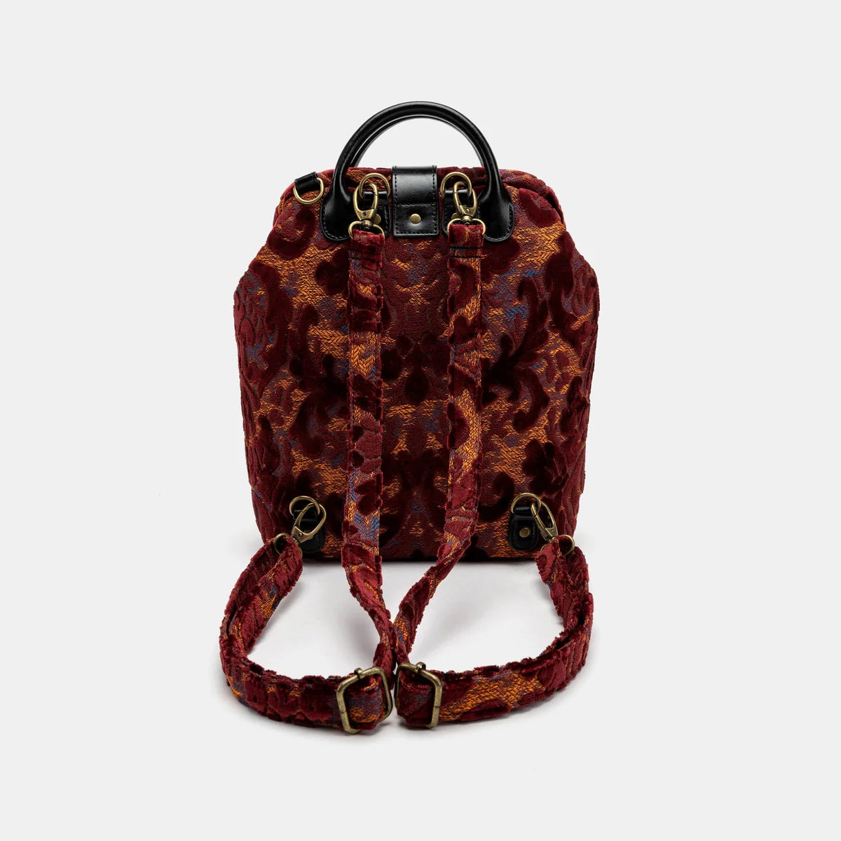 Burnout Velvet Wine Everyday Carpet Backpack