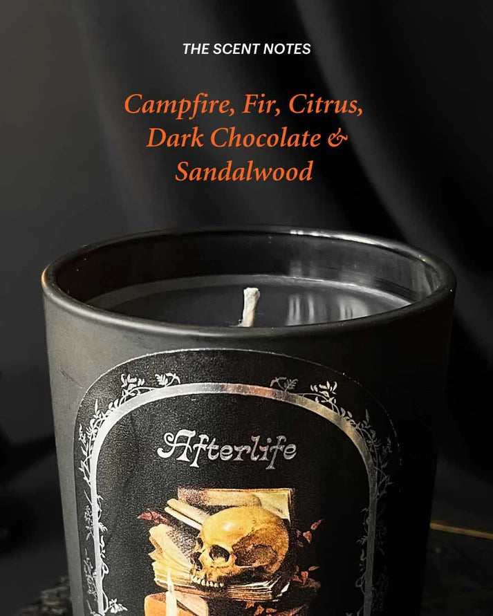 Afterlife ~ 55 Hour Container Candle by Graveyard Wanders (Campfire & Chocolate)