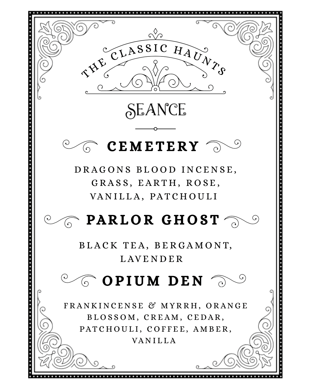 The Haunting - Best Sellers Sample Pack by Seance Perfume