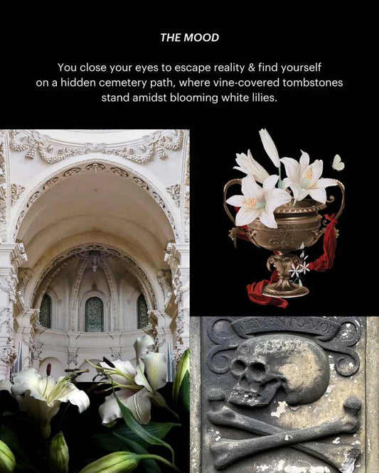 Burial Bloom ~55 Hour Candle by Graveyard Wanders
