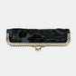 Burnout Velvet Black/Blue Duo Pen Case