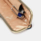 Burnout Velvet Black/Blue Duo Pen Case