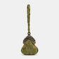 Burnout Velvet Fern Green Chatelaine Purse Wristlet Bag