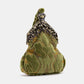 Burnout Velvet Fern Green Chatelaine Purse Wristlet Bag
