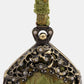 Burnout Velvet Fern Green Chatelaine Purse Wristlet Bag