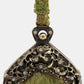 Burnout Velvet Fern Green Chatelaine Purse Wristlet Bag