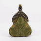 Burnout Velvet Fern Green Chatelaine Purse Wristlet Bag