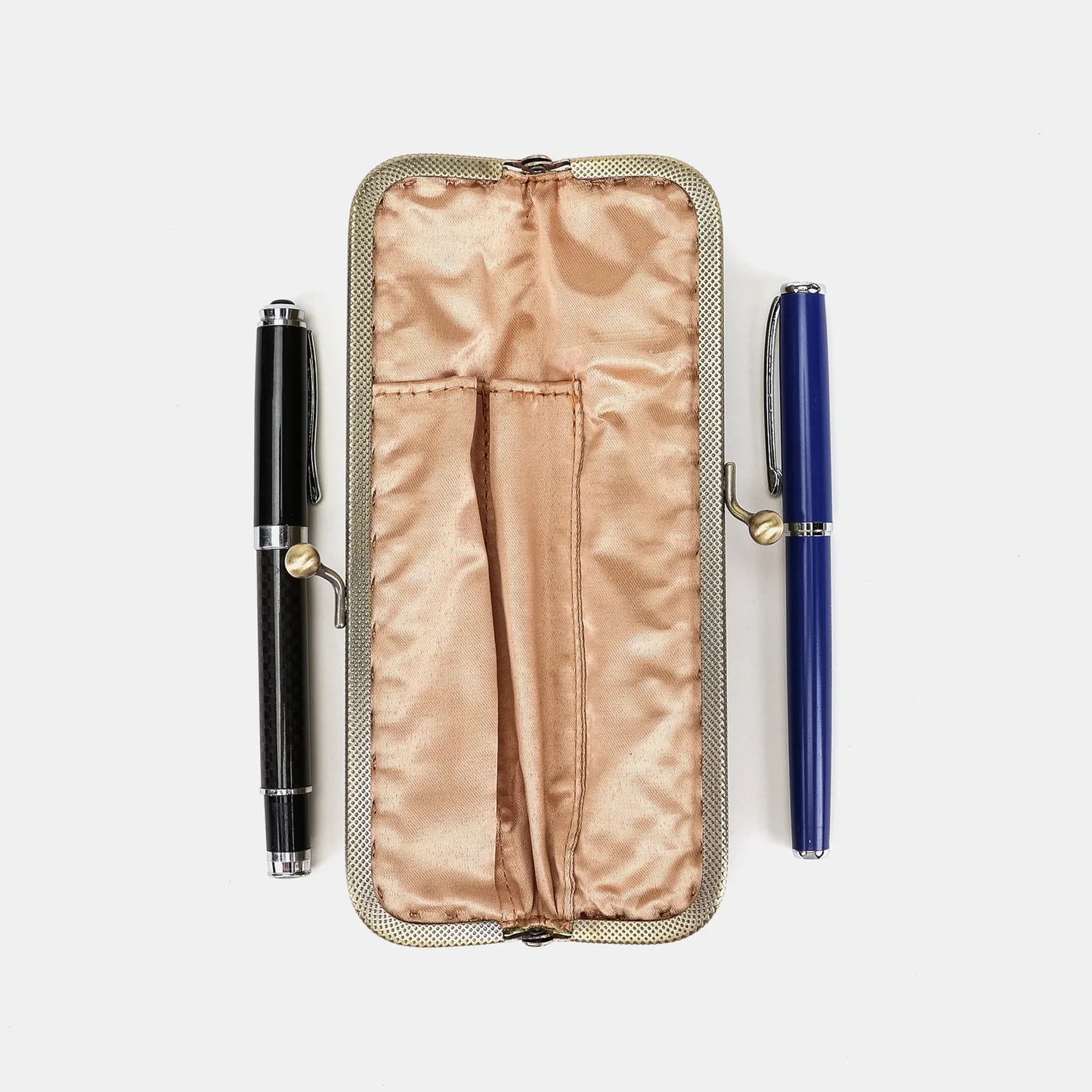 Burnout Velvet Fern Green Duo Pen Case