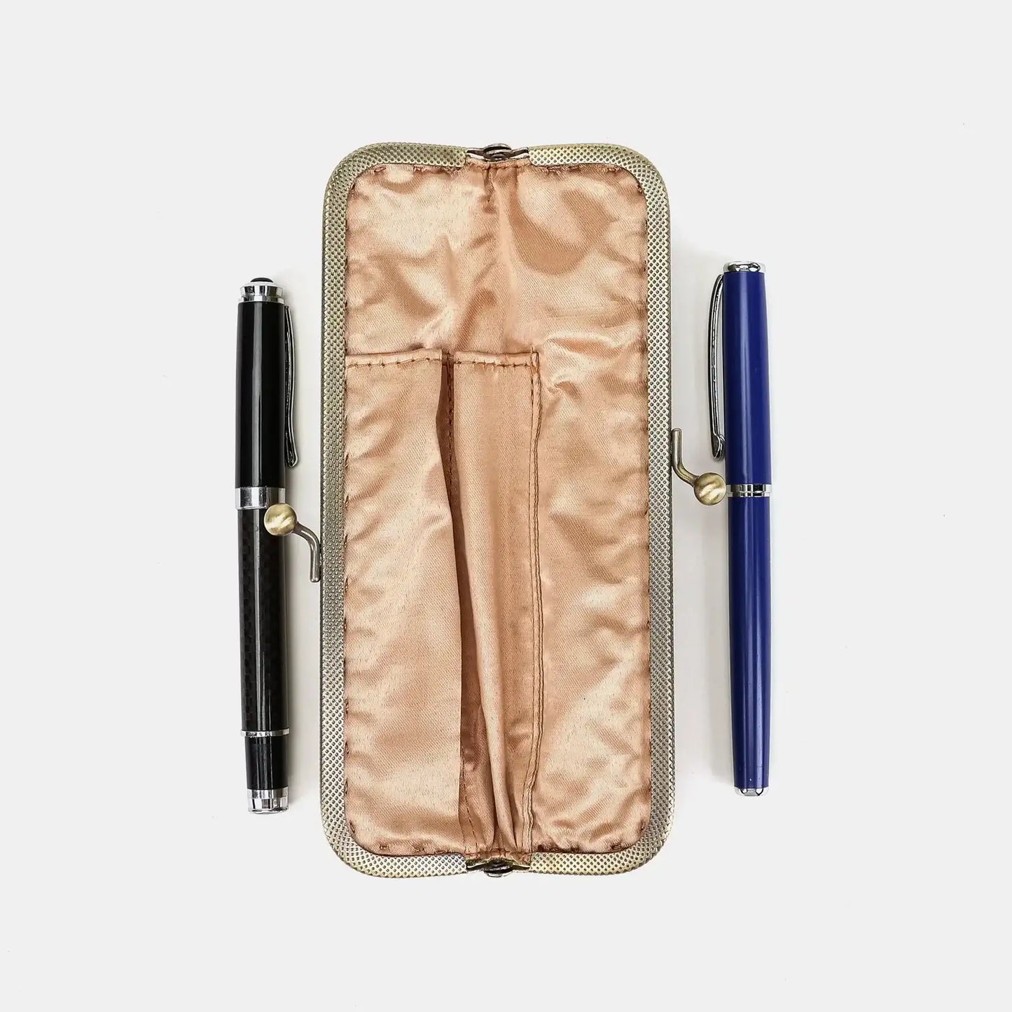 Burnout Velvet Fern Green Duo Pen Case