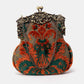 Burnout Velvet Revival Jade Chatelaine Purse Large