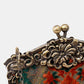 Burnout Velvet Revival Jade Chatelaine Purse Large