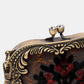Burnout Velvet Revival Sephia Chatelaine Purse Medium