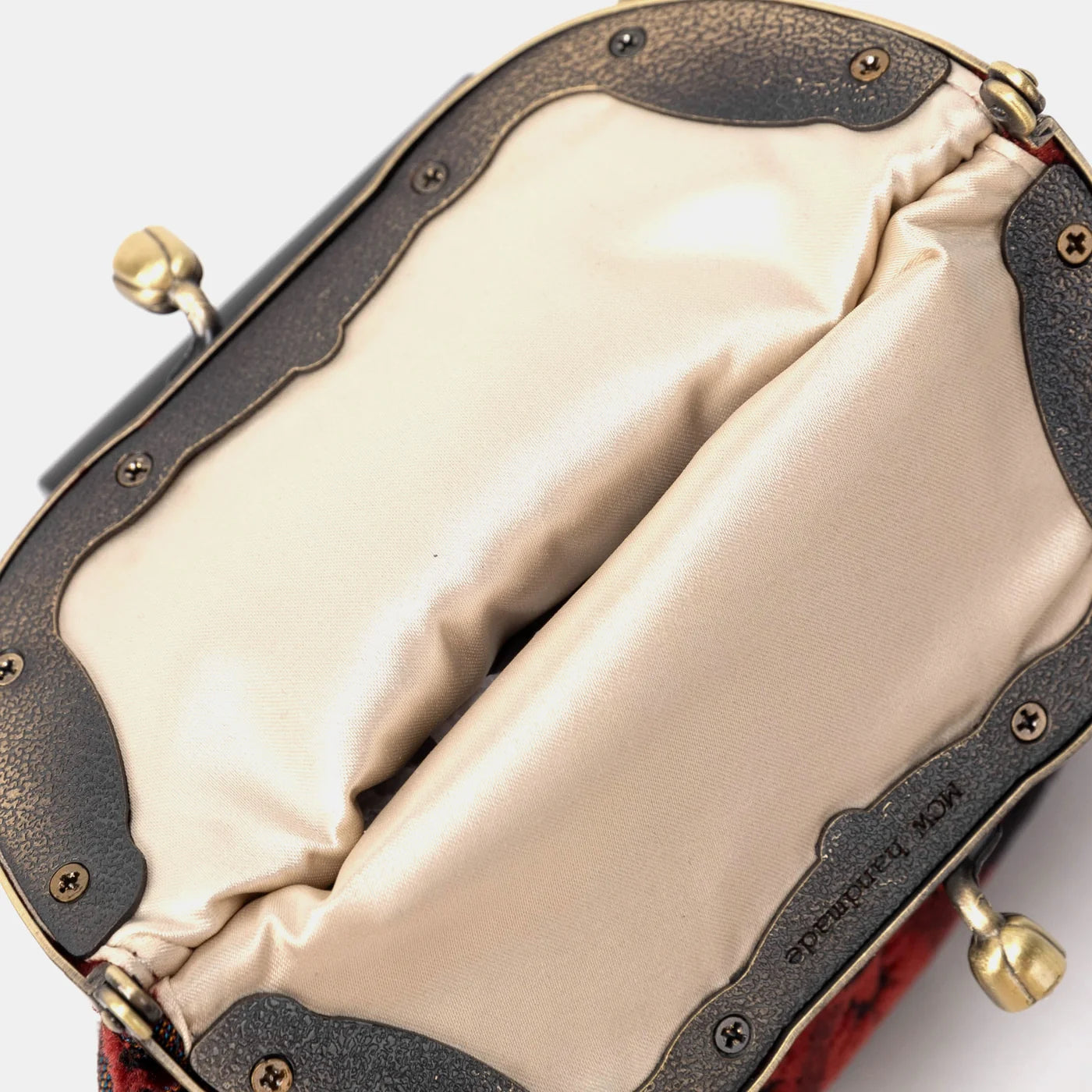 Burnout Velvet Revival Sephia Chatelaine Purse Medium