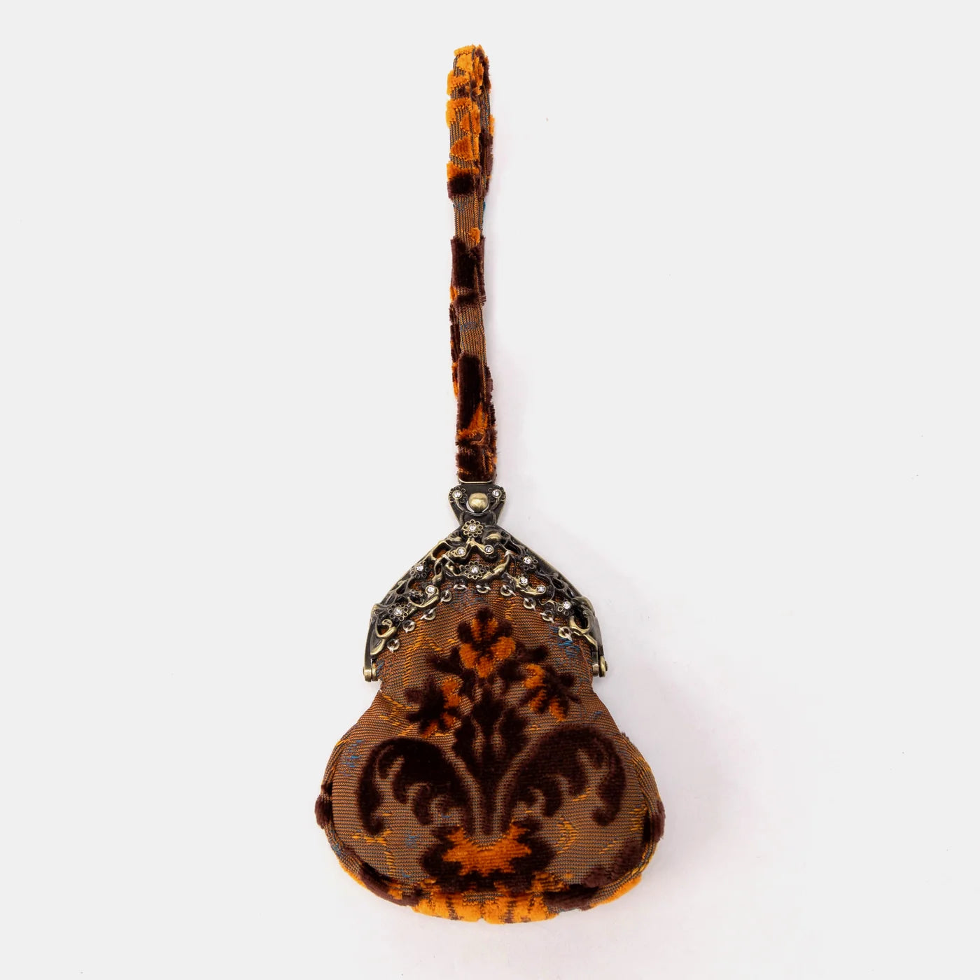 Burnout Velvet Revival Sienna Chatelaine Purse Wristlet Bag