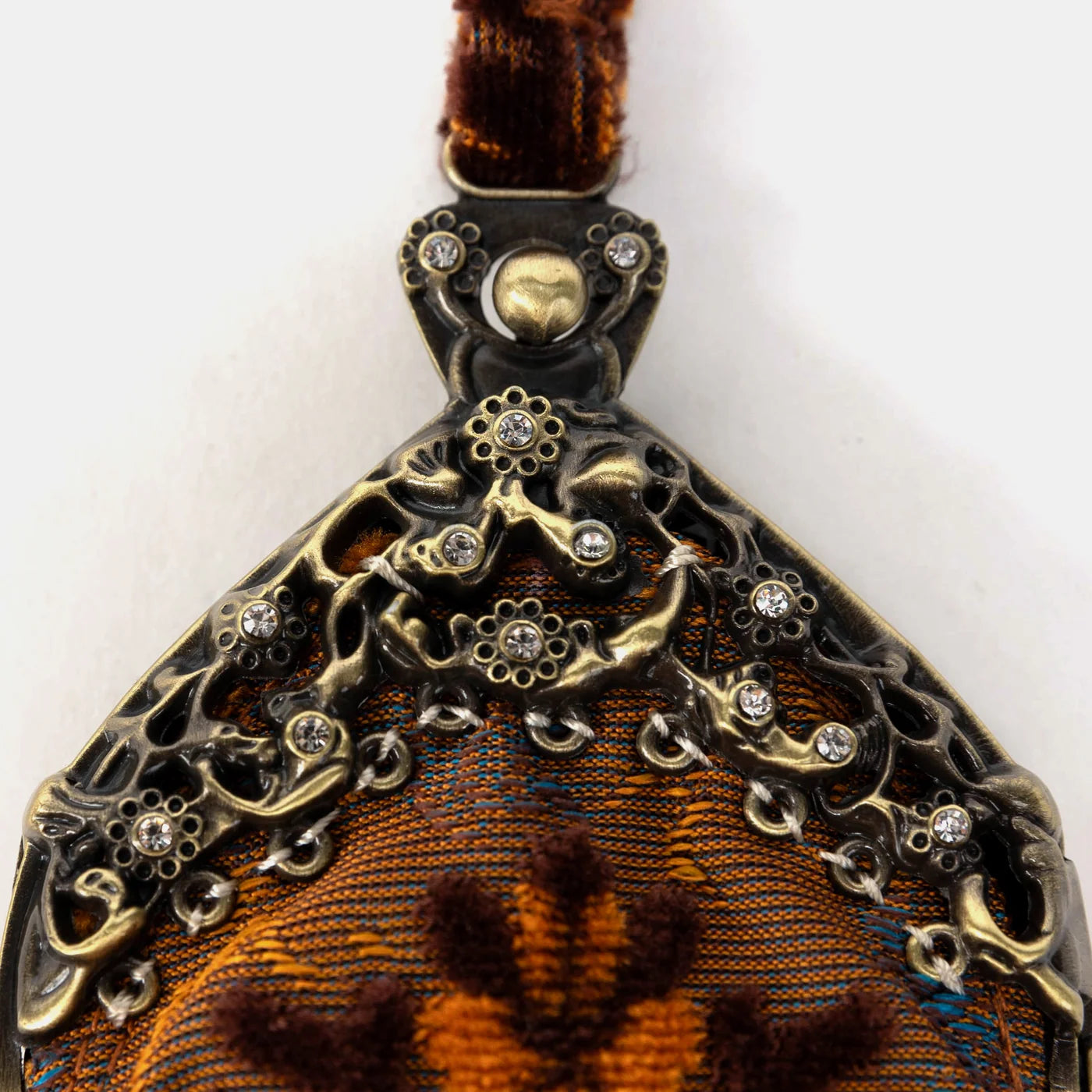 Burnout Velvet Revival Sienna Chatelaine Purse Wristlet Bag