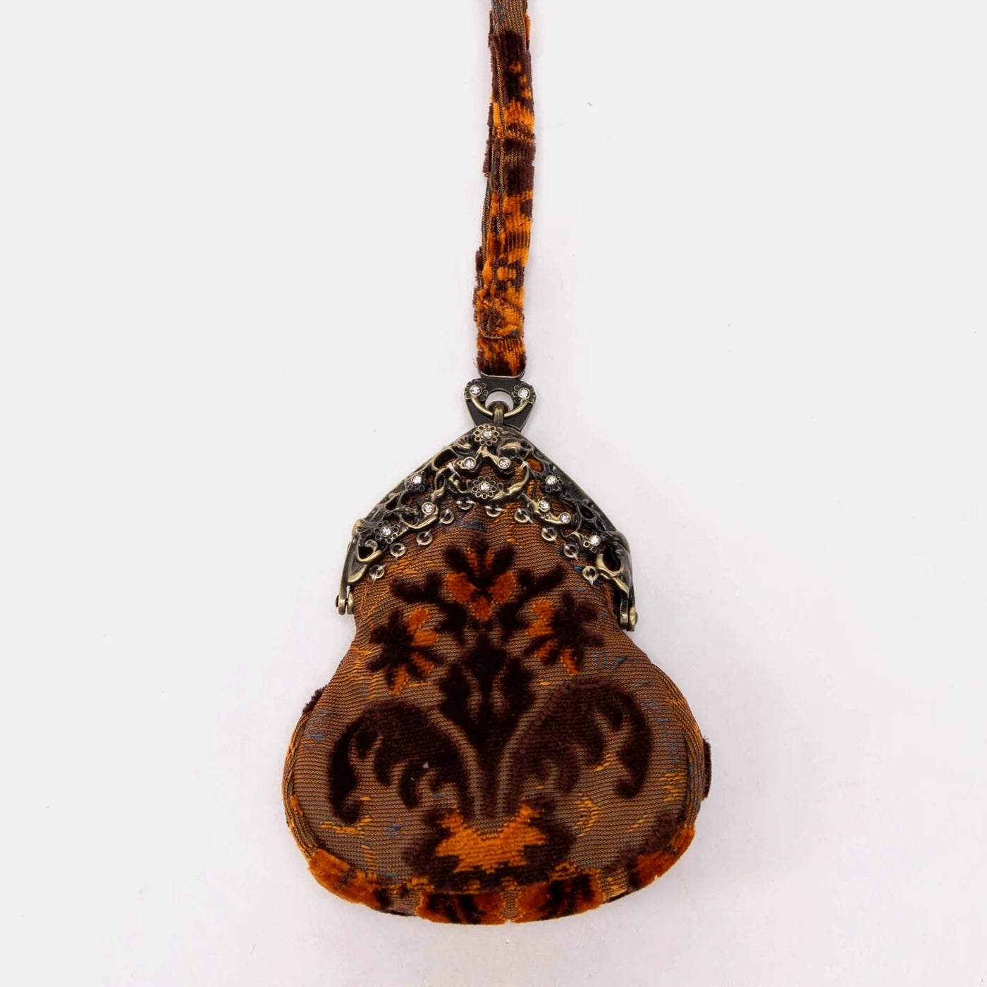 Burnout Velvet Revival Sienna Chatelaine Purse Wristlet Bag