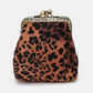 Leopard Classic Double Kiss Clasp Coin Purse