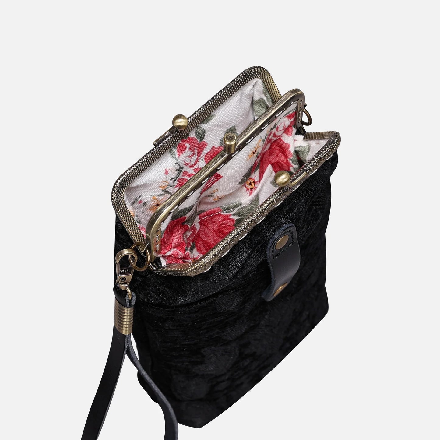 Victorian Blossom Black/Black Carpet Phone Case