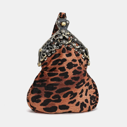 Leopard Classic Chatelaine Purse Wristlet Bag