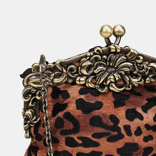 Leopard Classic Chatelaine Purse Large
