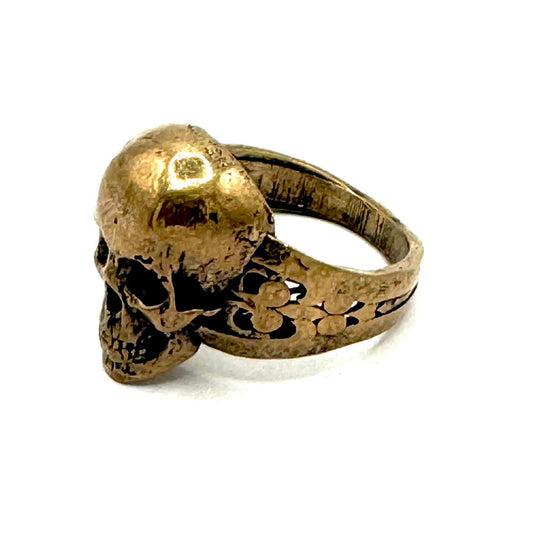 Yorick's Testament Skull Ring in Bronze by Julian the 2nd