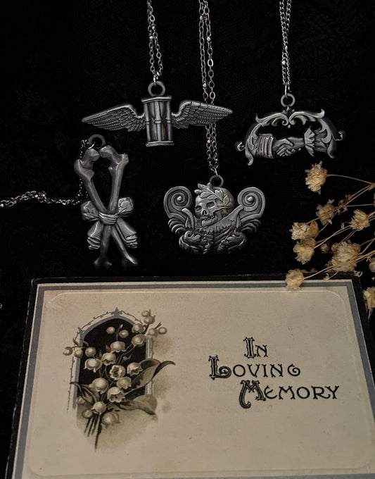 Hour Glass with Wings Necklace by Seance