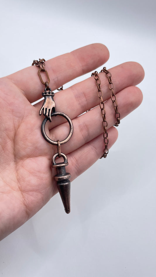 Oracle Hand Scrying Necklace by Inex Jewelry