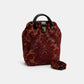 Burnout Velvet Wine Everyday Carpet Backpack