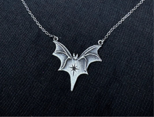 Precious Darkling Bat Pendant by Uneven Creations x Olivia Faust
