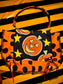 Vintage Halloween Tote - Halloween Pumpkin and Stars by Dirty Pillows