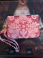 Queen Rose Pink Flap Crossbody Bag