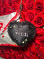 Handmade Gothic Heart Bag Charms by Dirty Pillows