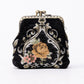 Eternal Elegance Black Double Kiss Clasp Coin Purse