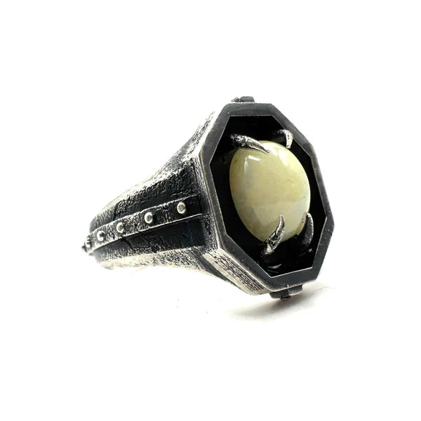 Citadel Ring With Opal in Sterling Silver
