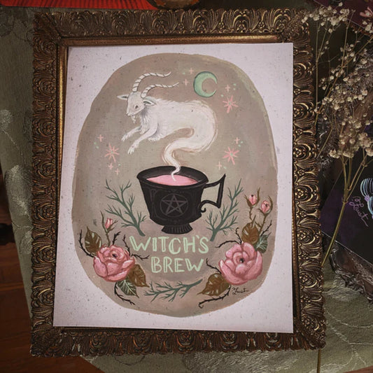 Witch's Brew 8x10 Art Print by Olivia Faust