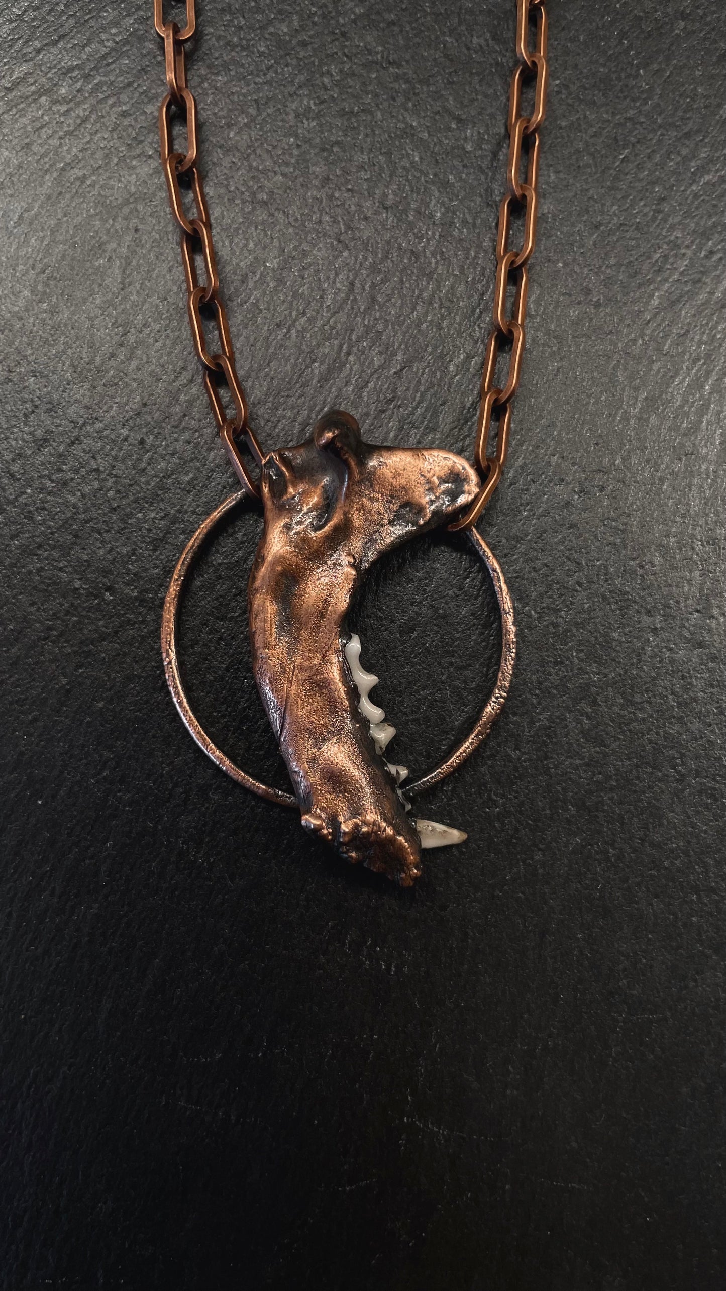 Ethically Sourced Mink Jawbone Necklace Collection by Inex Jewelry