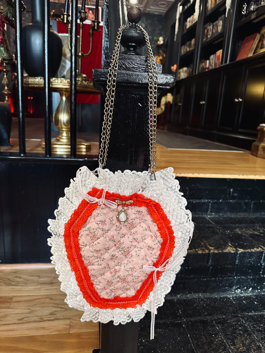 Ruffled Coffin Handbag by Dirty Pillows